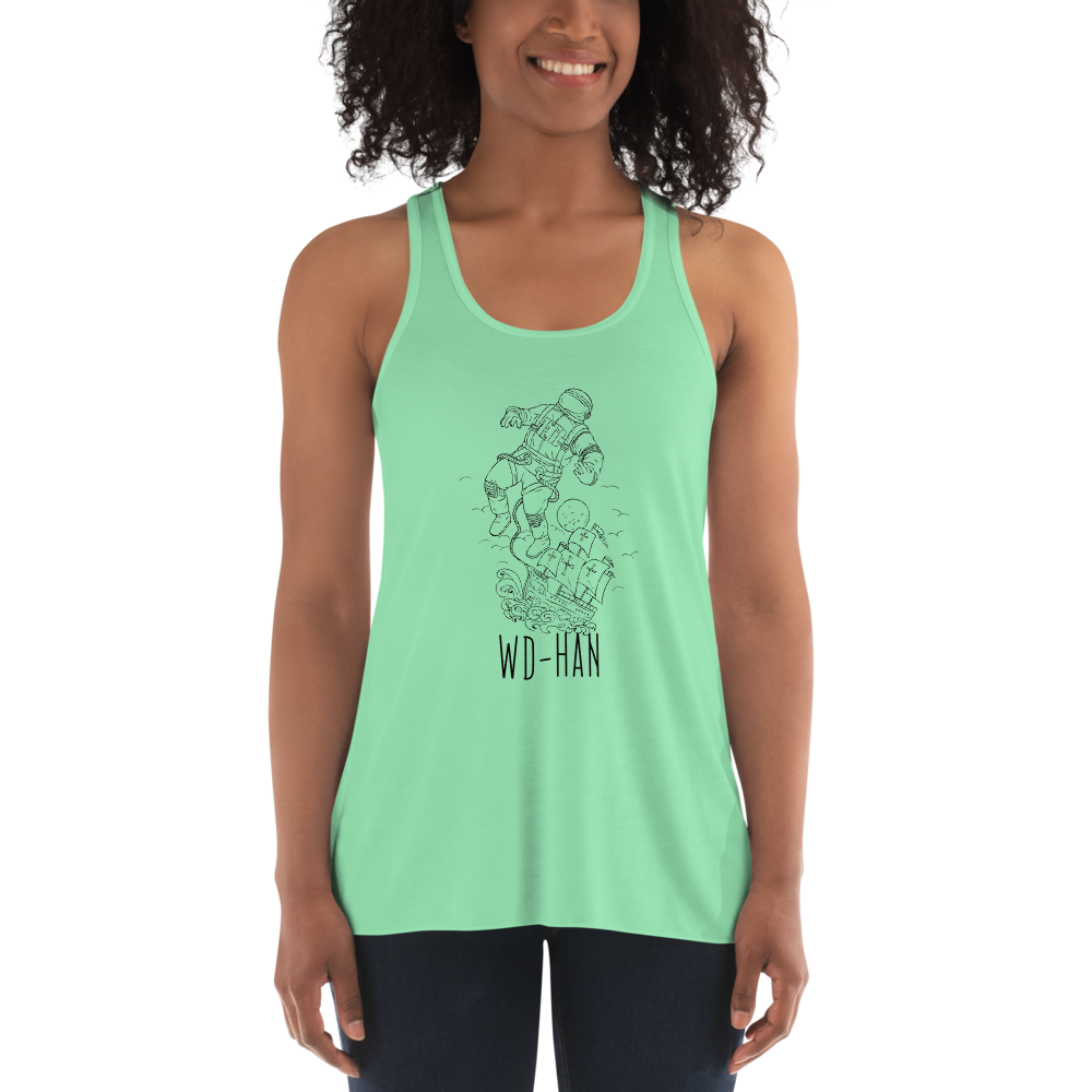 'Spaceman' Women’s Tank - Flowy Racerback