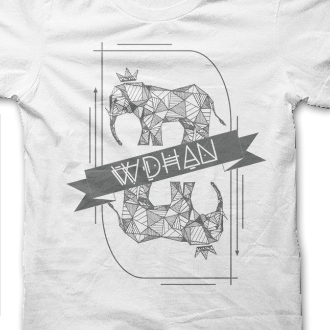 Elephant Playing Card Unisex Tee